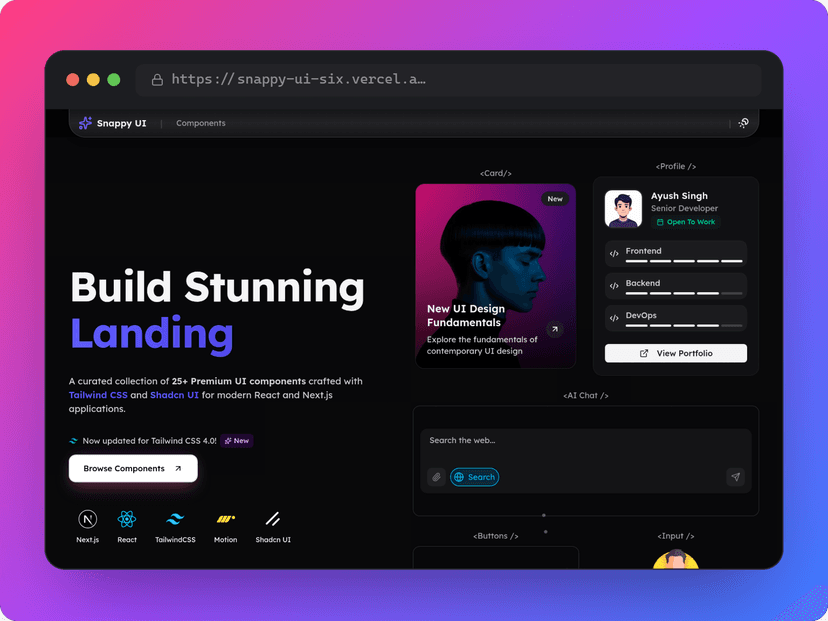 Snappy UI Library